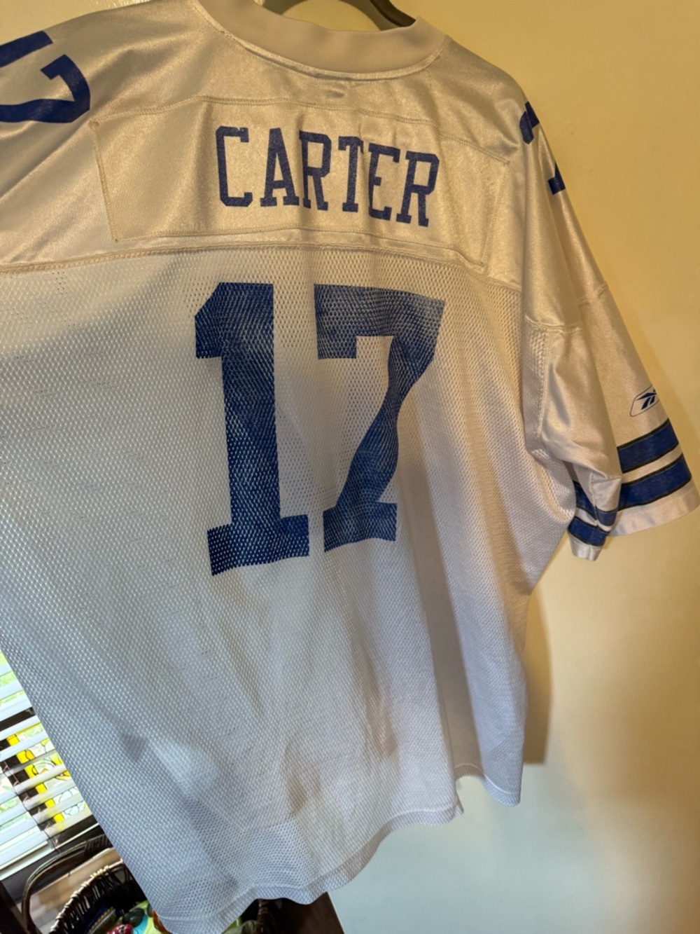 Dallas Cowboys NFL Football "CARTER" #17 Football Jersey Reebok 4xl